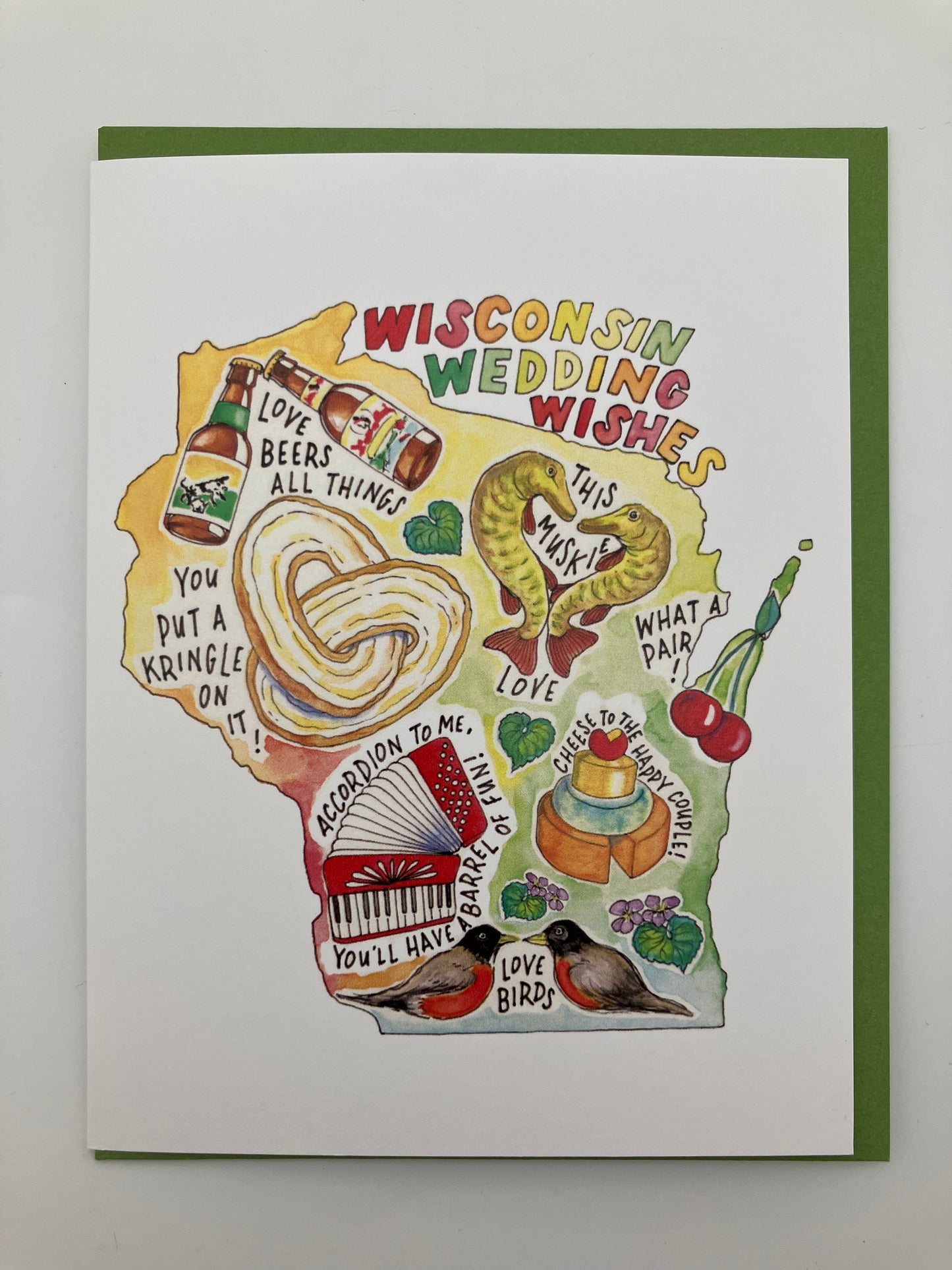 WI Wedding Wishes Card