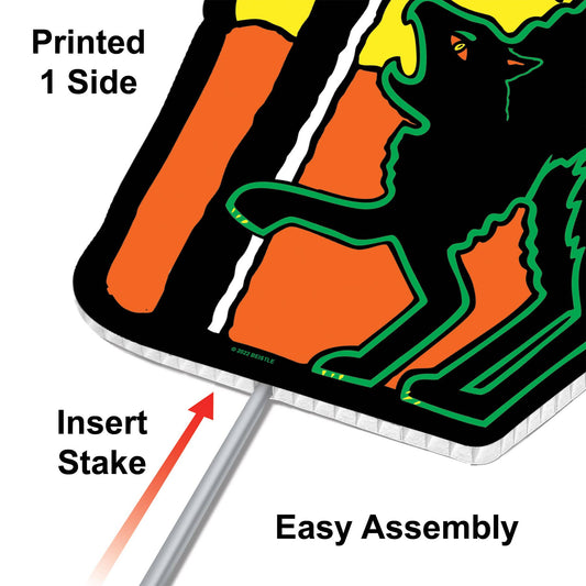 Individual Plastic Halloween Yard Signs