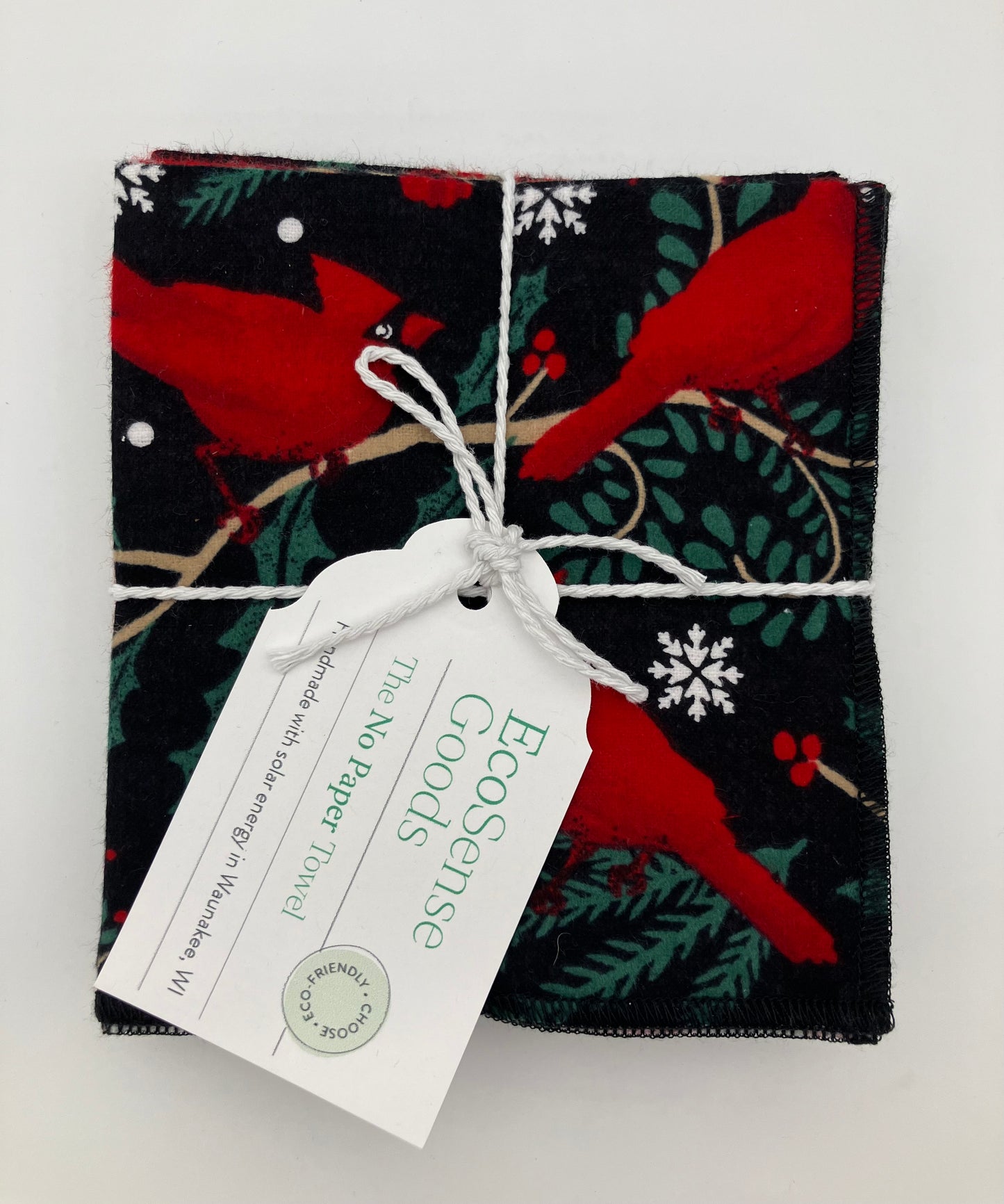 Holiday No Paper Towels- Set of 6