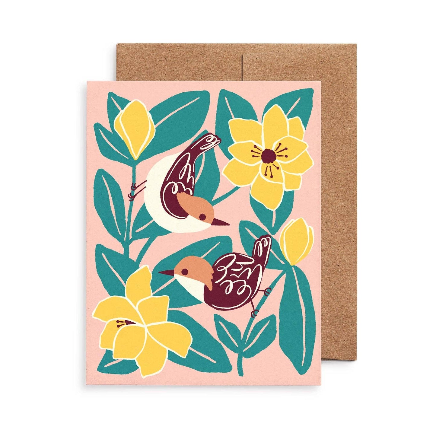 Birds & Botanicals Greeting Card Set: Original Art, Set of 8: Set of 8