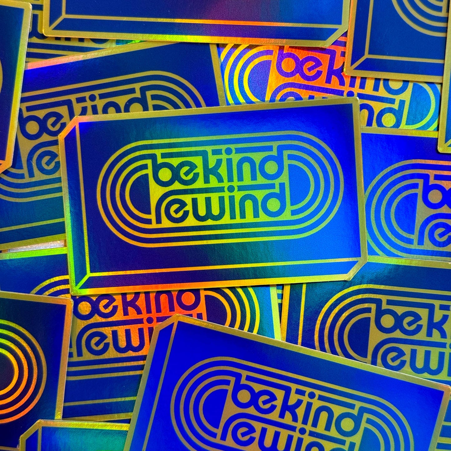 Blockbuster Be Kind Rewind Holo Sticker