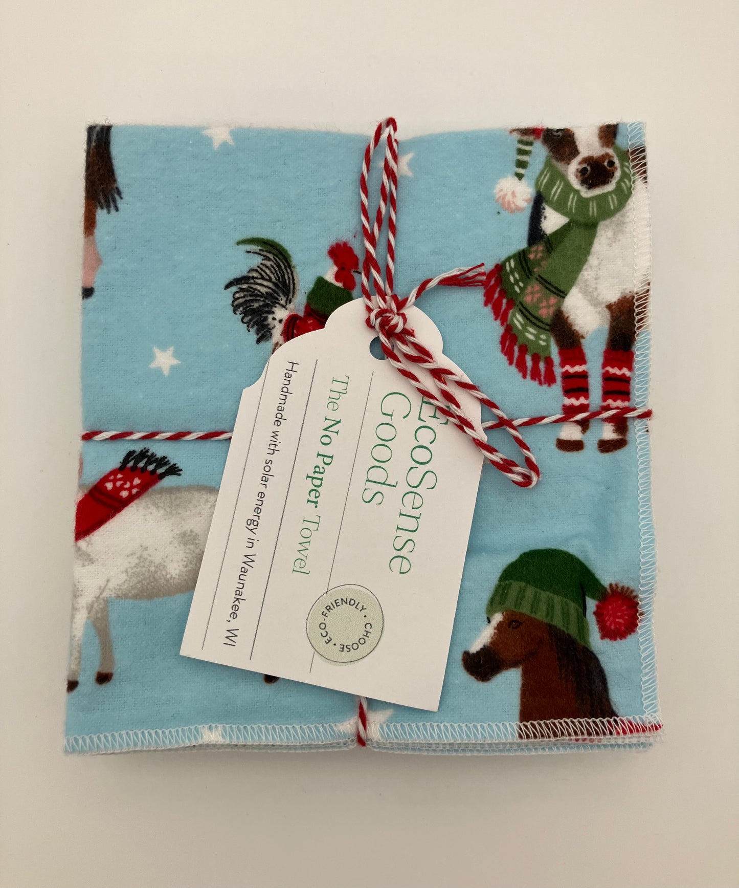 Holiday No Paper Towels- Set of 6