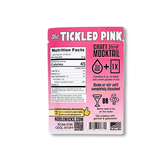 The Tickled Pink Single Serve Mocktail