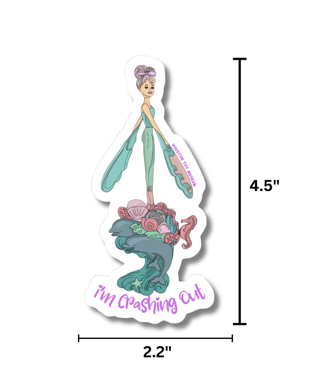 Sky Dancer "I'm Crashing Out" Sticker