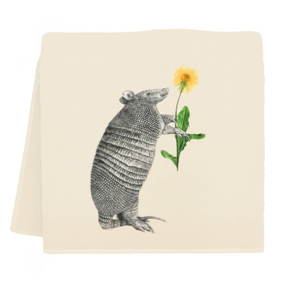 "Tuck Sawgrass" Nine Band Armadillo Tea Towel