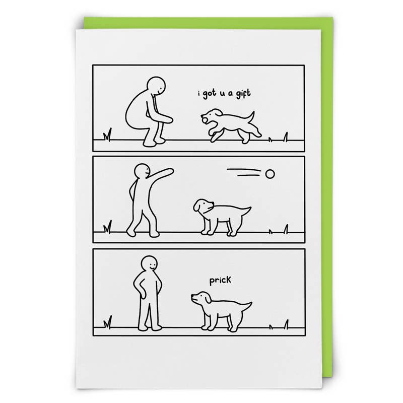 Prick Humor Greeting Card