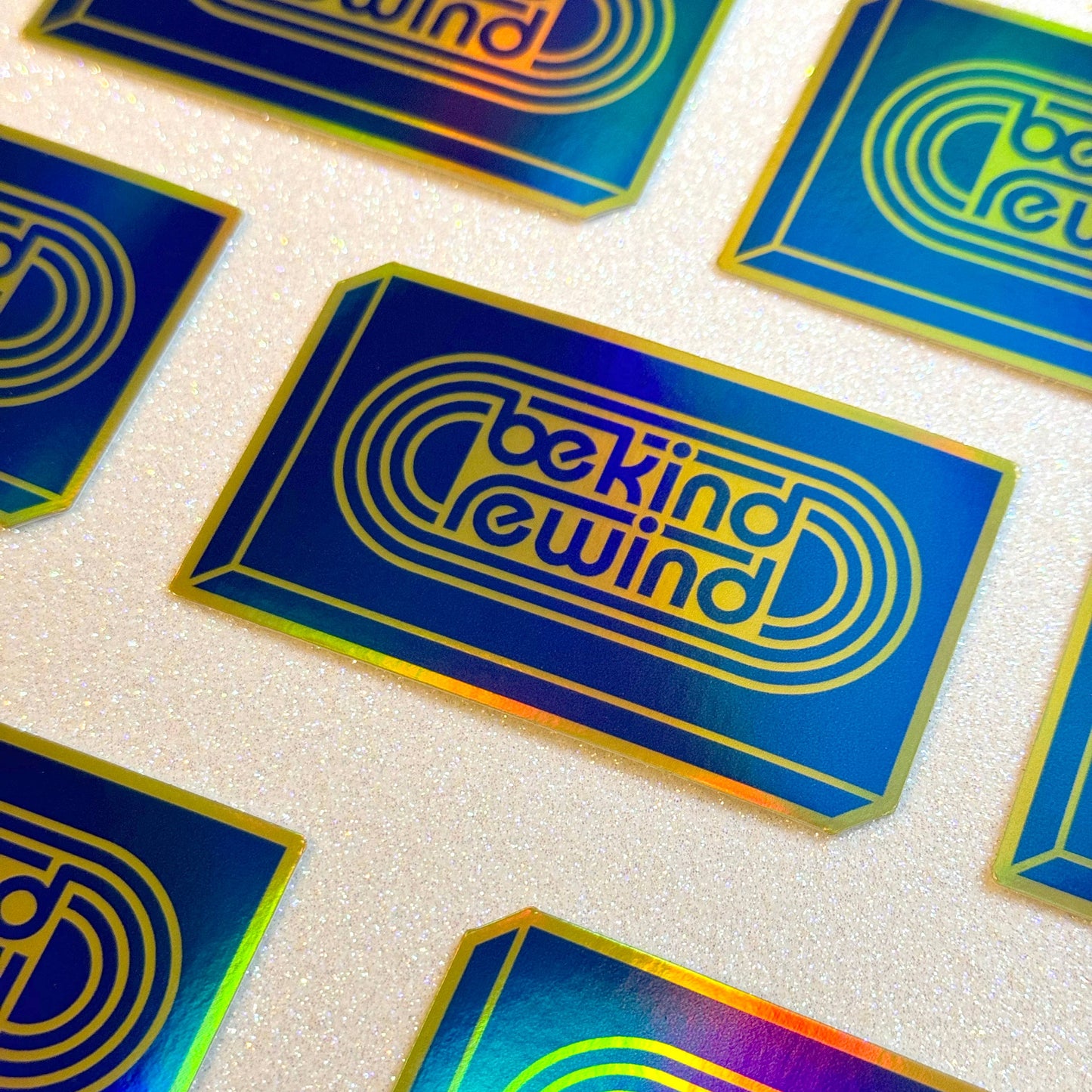 Blockbuster Be Kind Rewind Holo Sticker