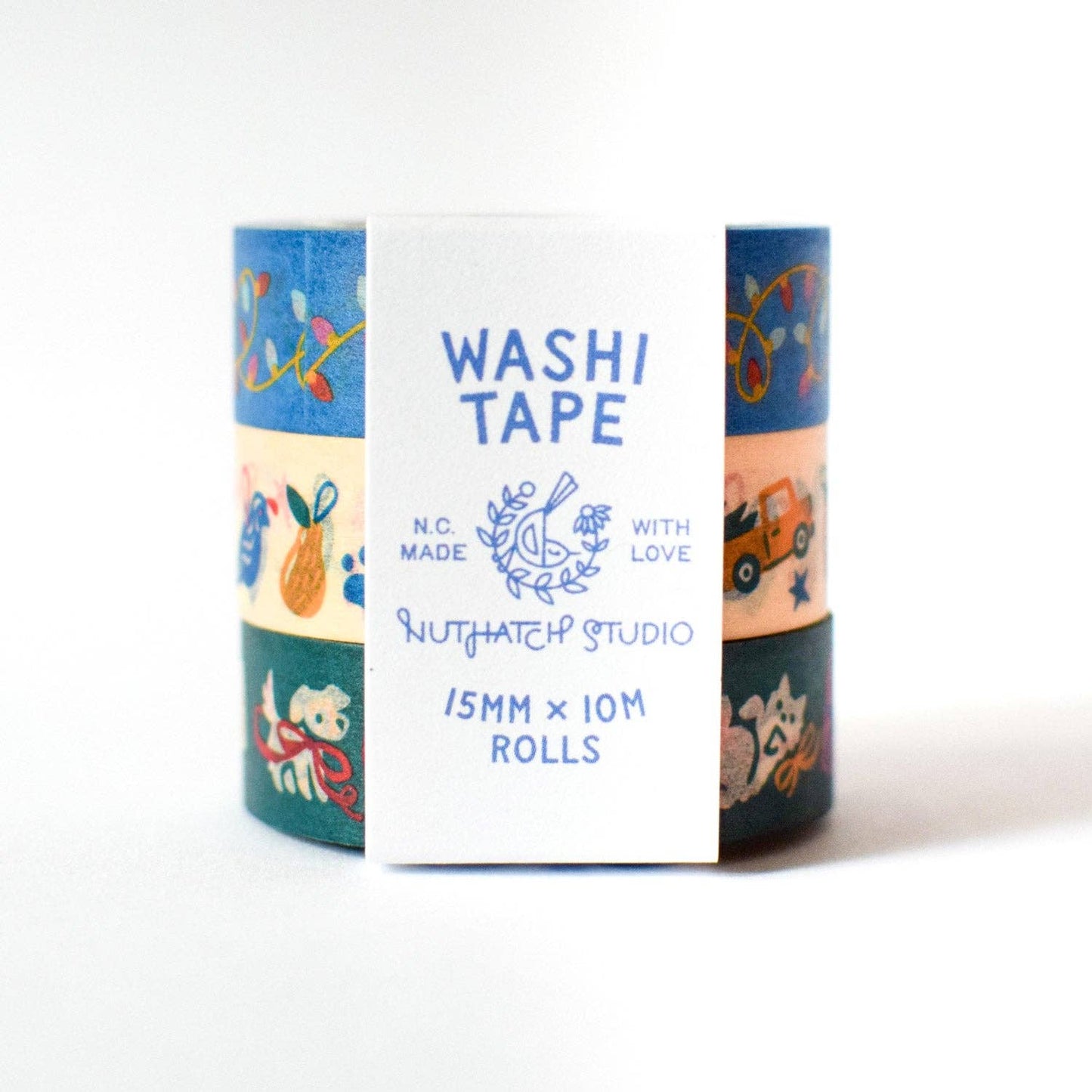 Merry Pets Christmas Washi Tape Set