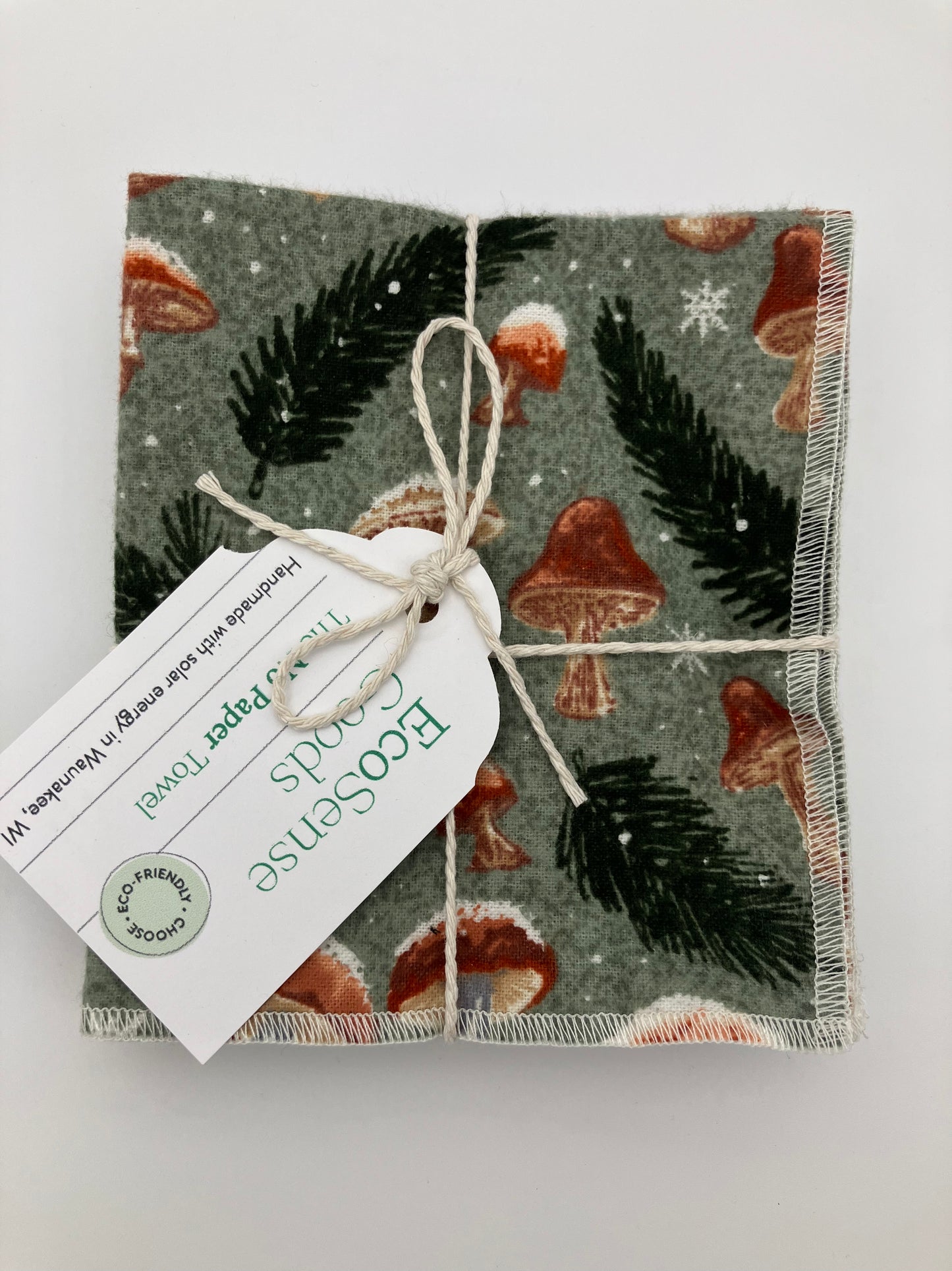 Holiday No Paper Towels- Set of 6