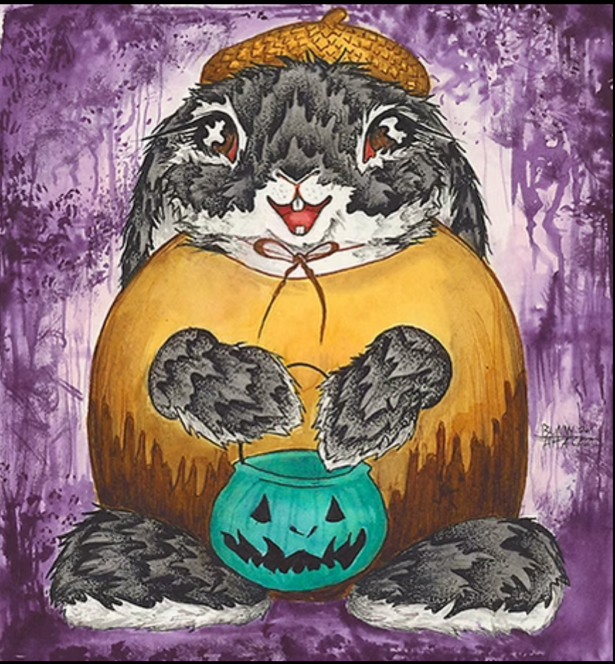 Halloween Bunny Print - Acorn Bun