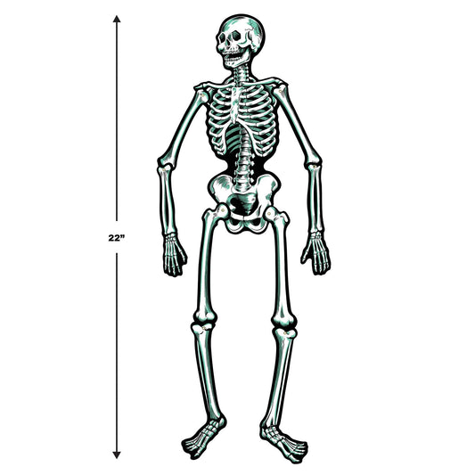 Jointed Cardstock Skeletons (Pack of 2 - 22"H)
