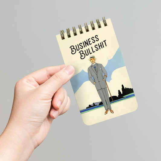 Business Bullshit - Funny 3x5 Spiral Memo Notepad - The Regal Find