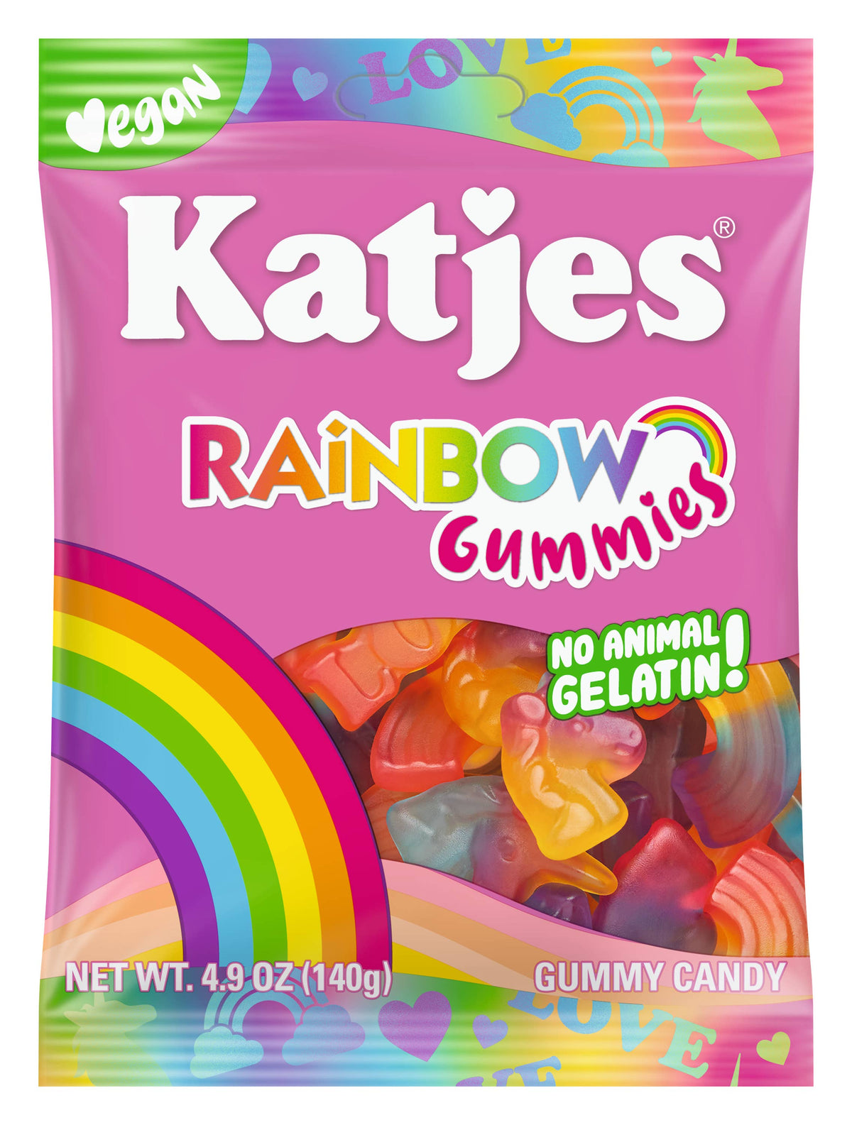 Katjes Rainbow Gummies, 4.9oz
