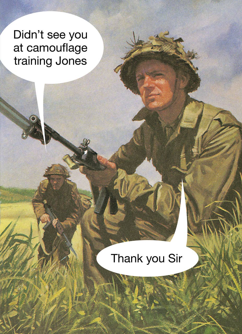 Camo Themed Everyday Greeting Card - The Regal Find
