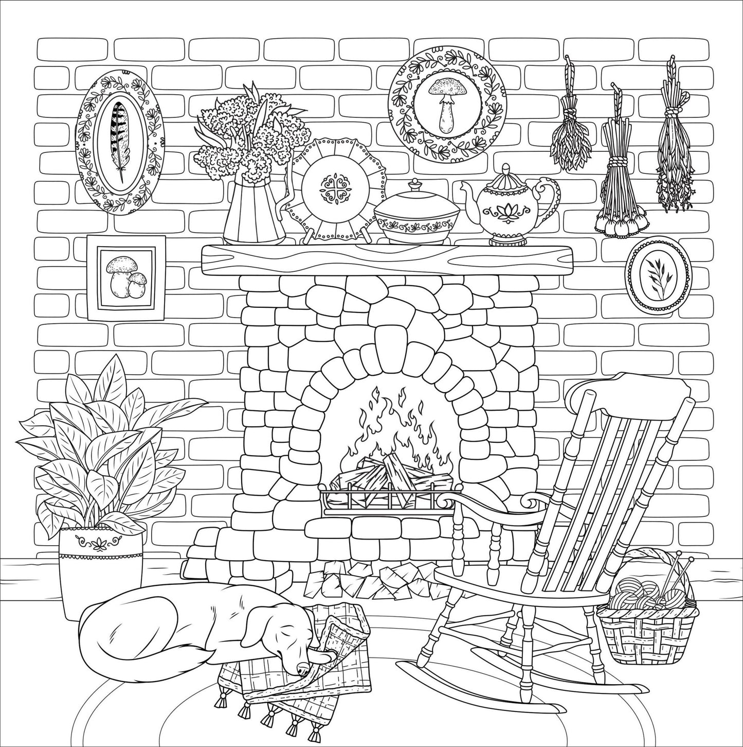 Cottagecore Adult Coloring Book - The Regal Find