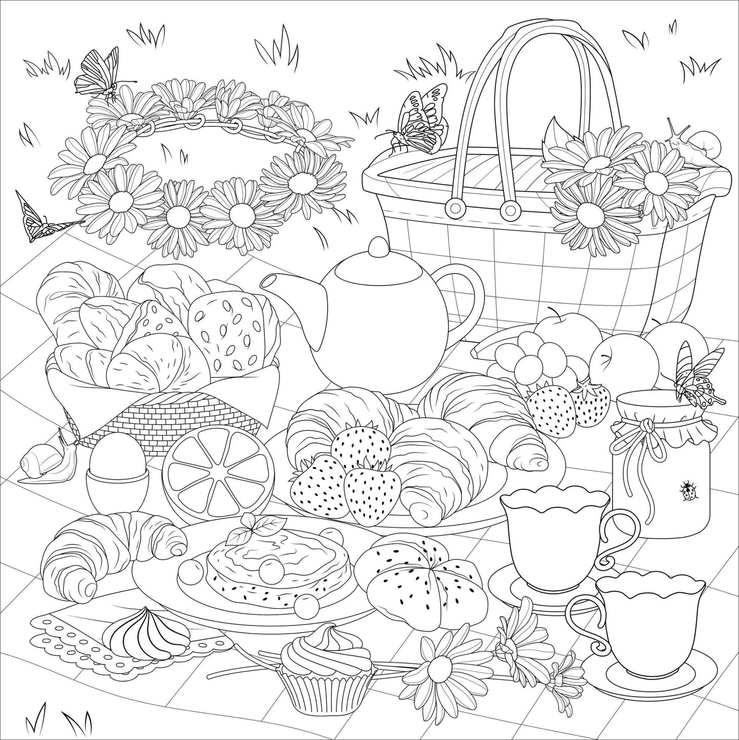 Cottagecore Adult Coloring Book - The Regal Find