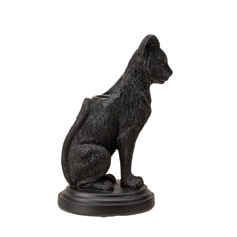 Faust's Familiar Cat Candle Holder