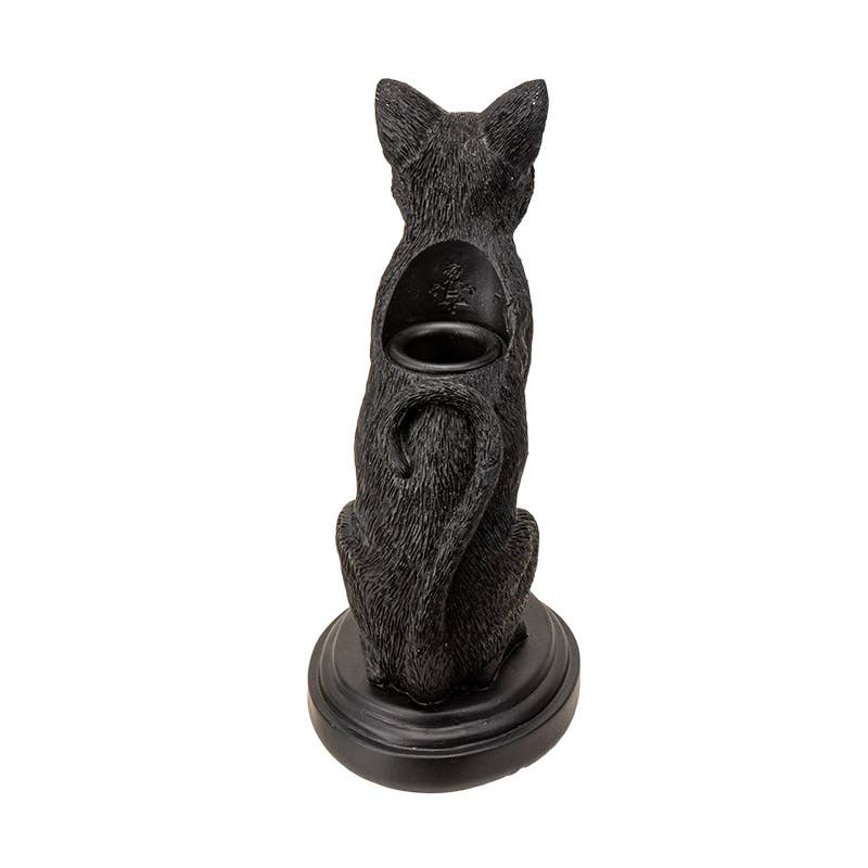 Faust's Familiar Cat Candle Holder