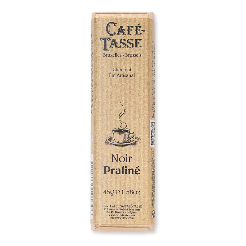 Dark Chocolate Bar with Hazelnut Praline