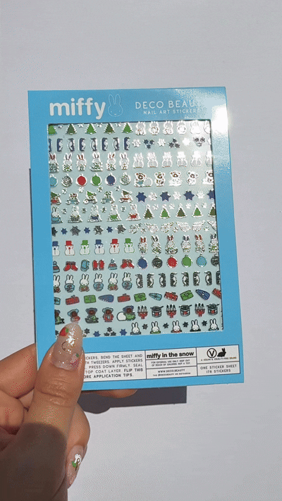 Nail Art Stickers - MIFFY IN THE SNOW