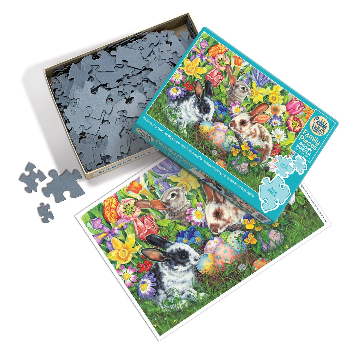 Easter Bunnies (Family) 350pc puzzle - The Regal Find