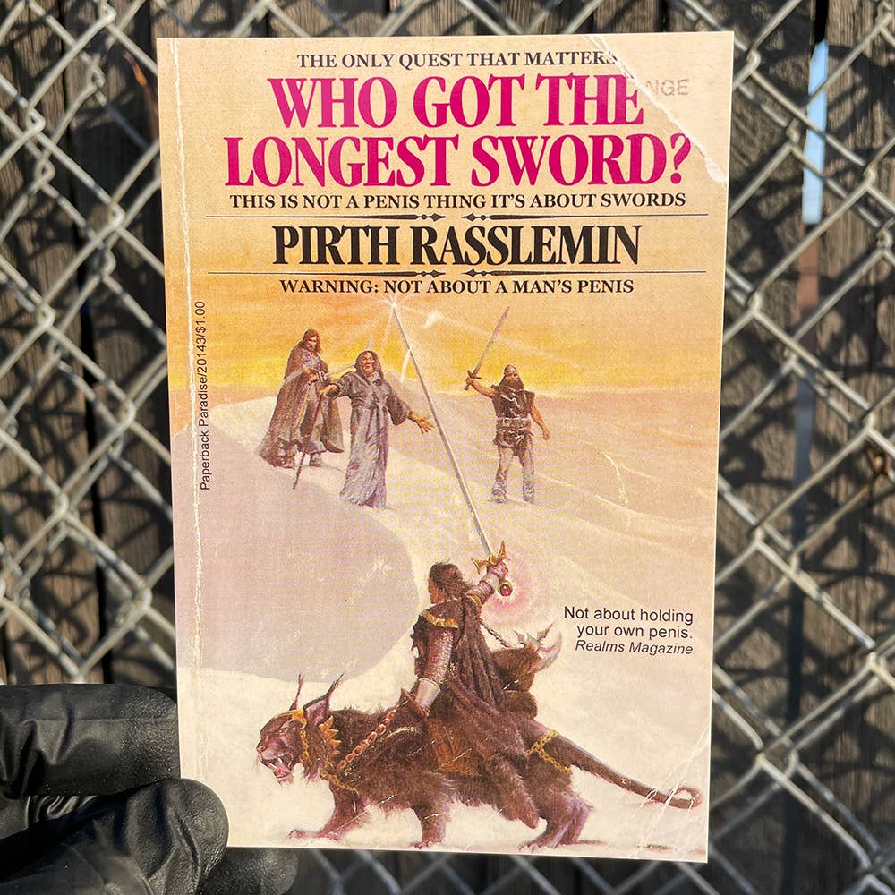 Who Got the Longest Sword Postcard