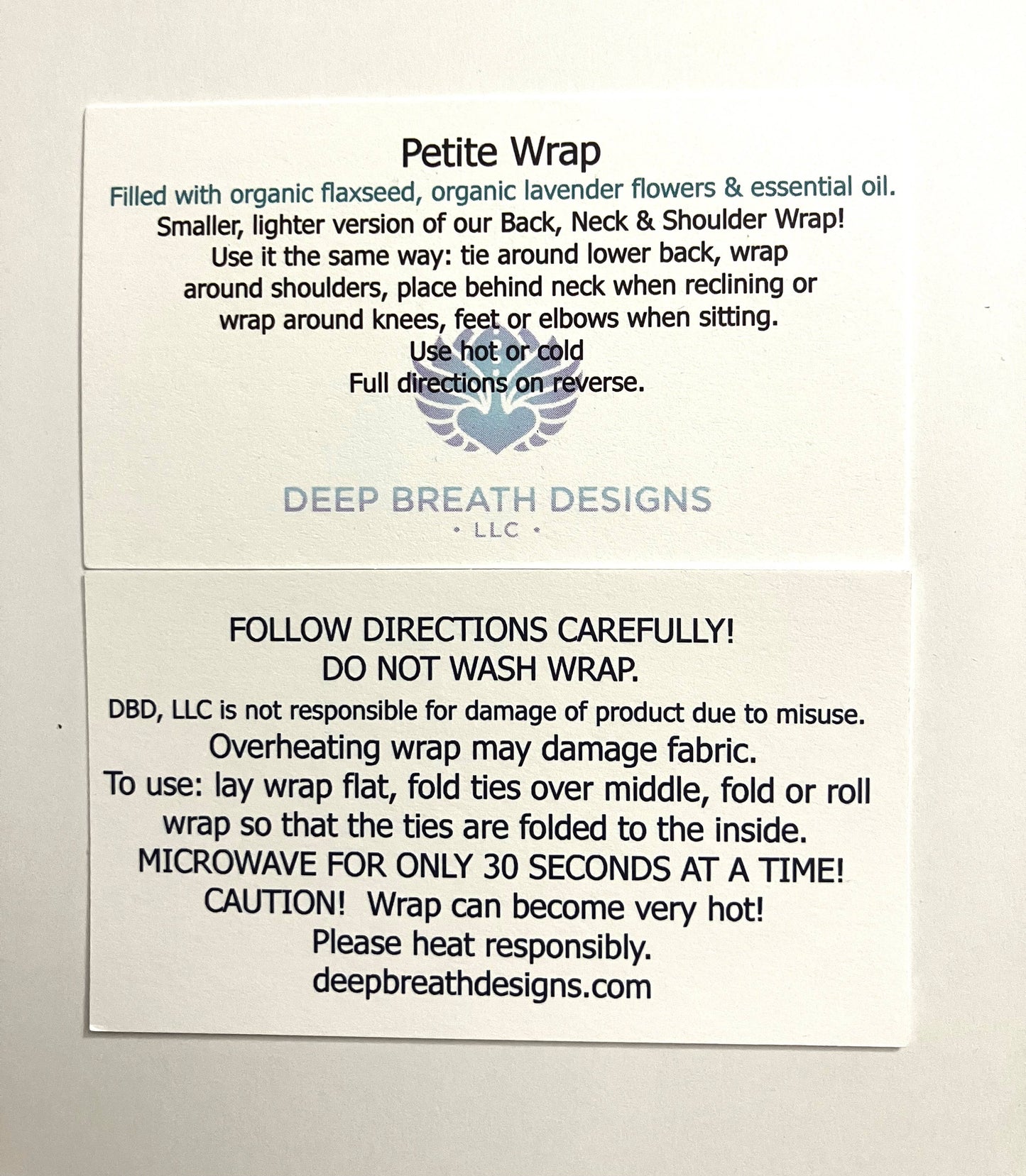 Unscented Petite Back Neck & Shoulder Wrap