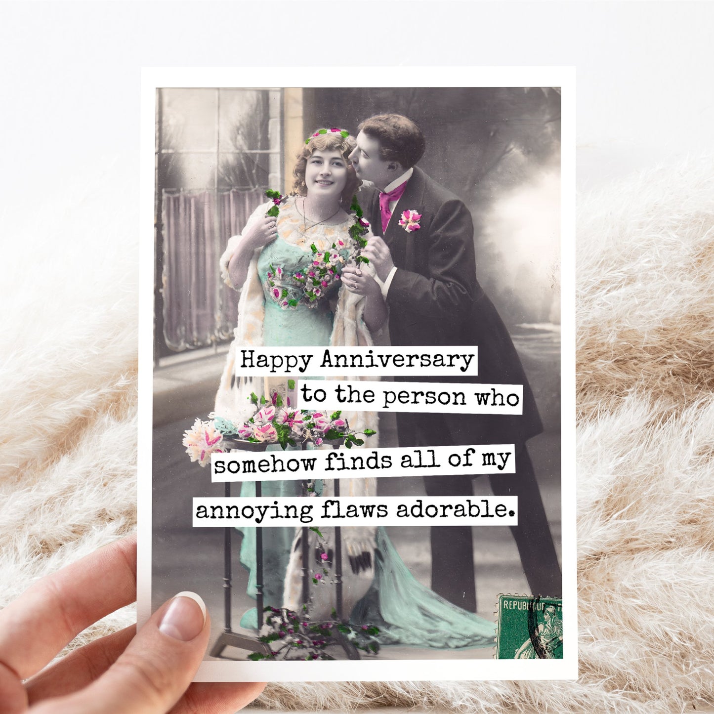 Funny Anniversary Card. Finds All Of My Annoying Flaws... - The Regal Find