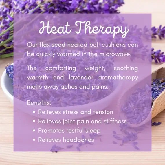 Good Medicine Ball organic STRESS RELIEF lavender hot/cold: Assorted / Unscented FLAXSEED ONLY - The Regal Find