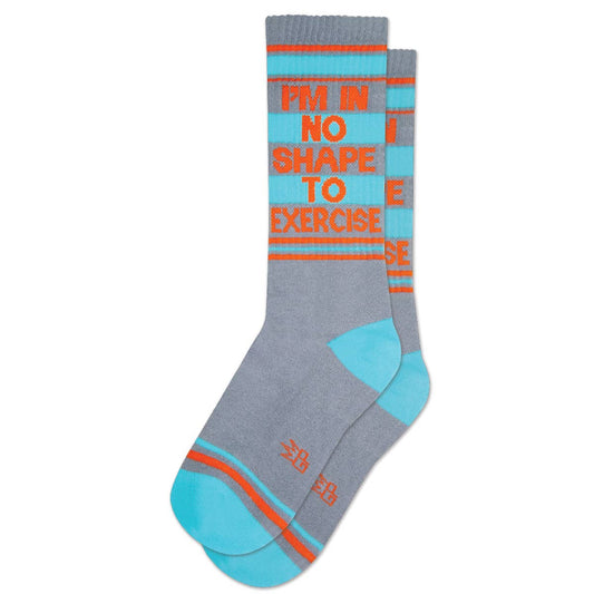 I'm In No Shape To Exercise Gym Crew Socks - The Regal Find