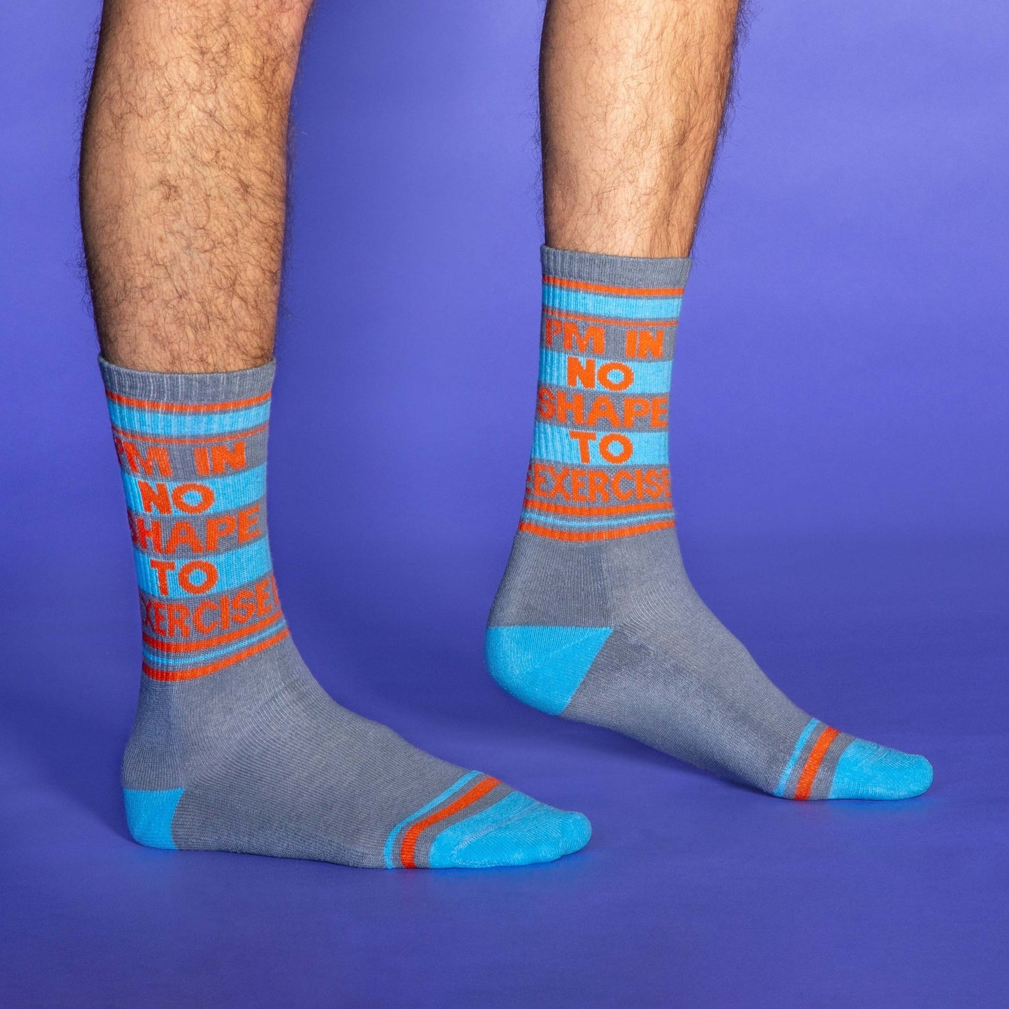 I'm In No Shape To Exercise Gym Crew Socks - The Regal Find