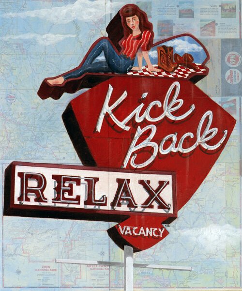 Kick Back Map Print - The Regal Find