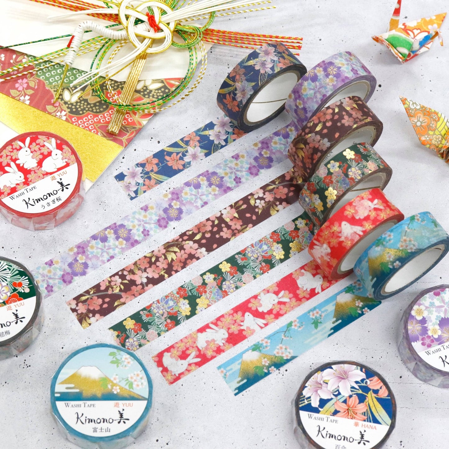 Kimono Beauty Mask Tape, 15Mm, Foil, Japaneese Handball - The Regal Find