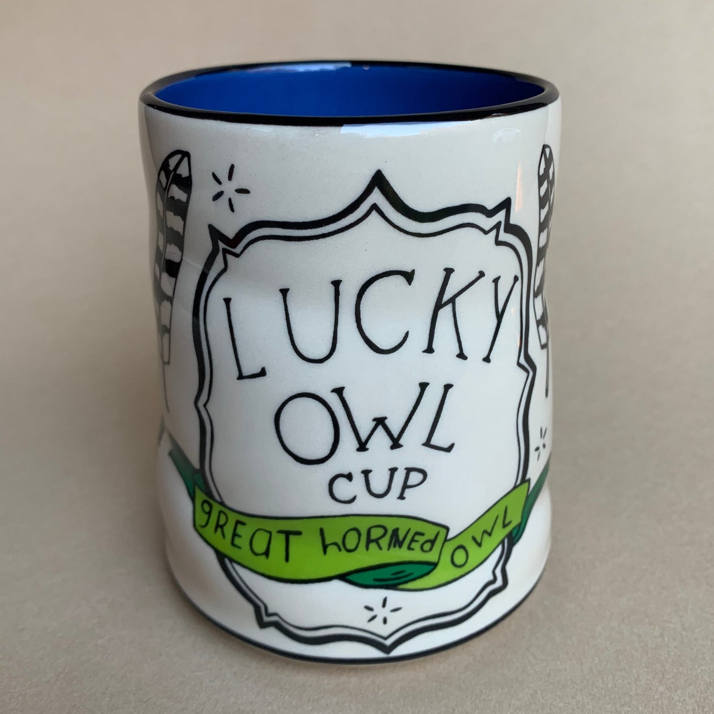 Lucky Great Horned Owl Cup - XLarge - The Regal Find