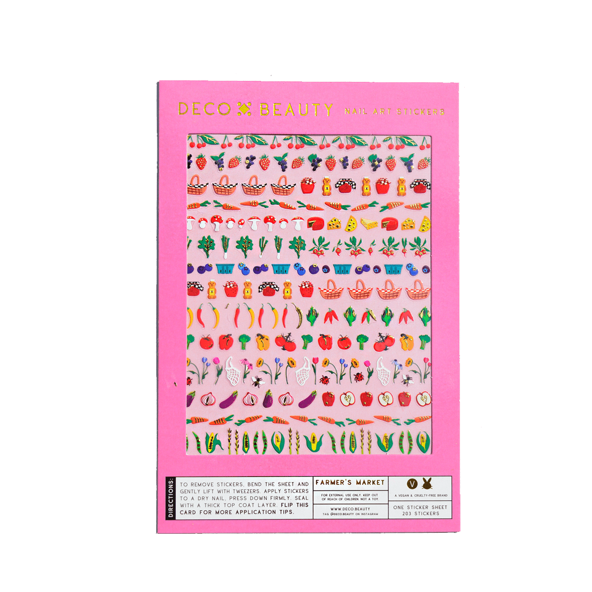 Nail Art Stickers - Farmer's Market - The Regal Find
