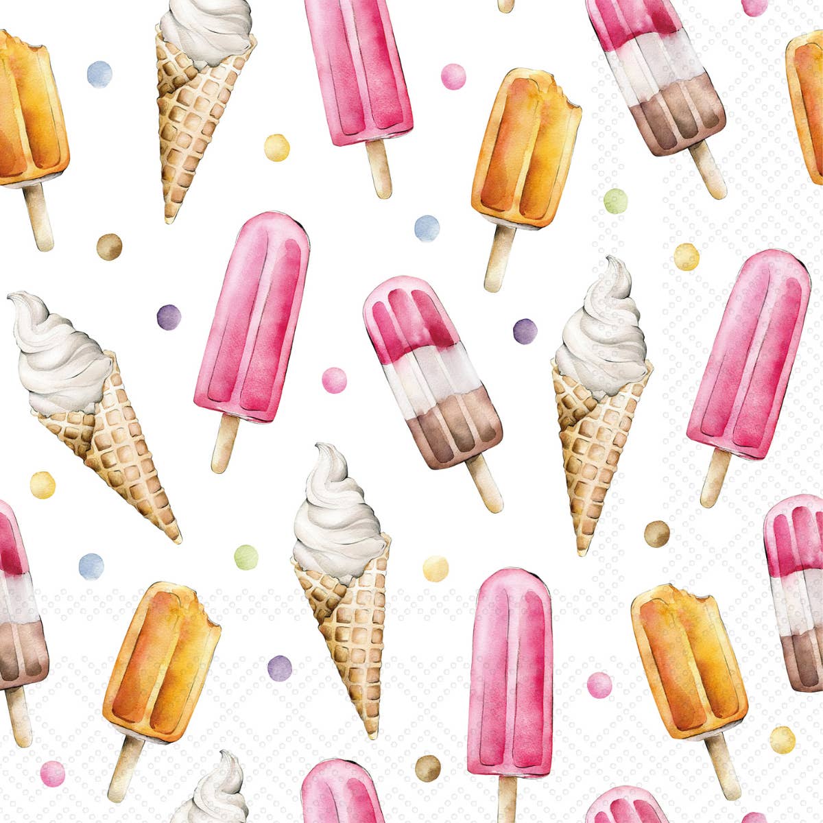 Paper Cocktail Napkins Pack of 20 Frozen Treats - The Regal Find