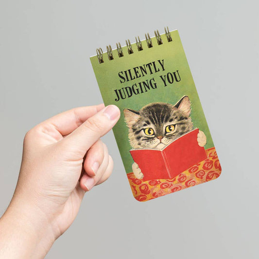Silently Judging You - Funny 3x5 Spiral Memo Notepad - The Regal Find