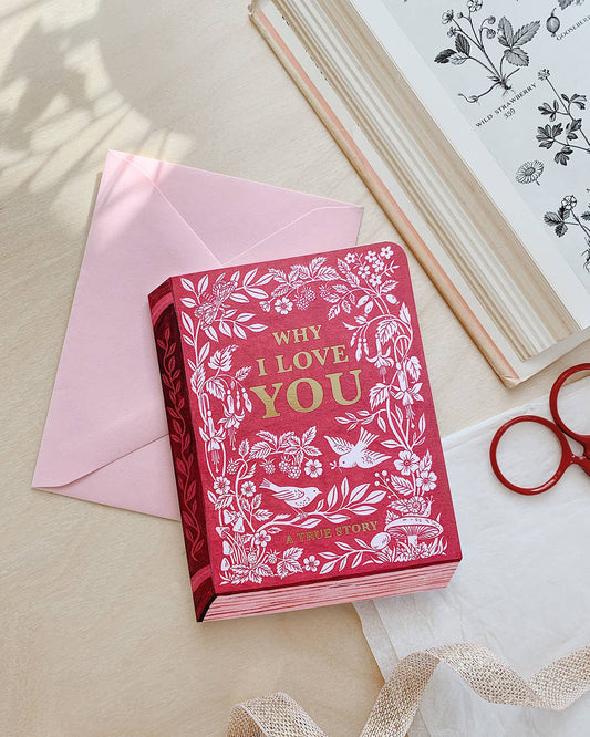 WHY I LOVE YOU "BOOK" | Valentine's Day greeting card - The Regal Find
