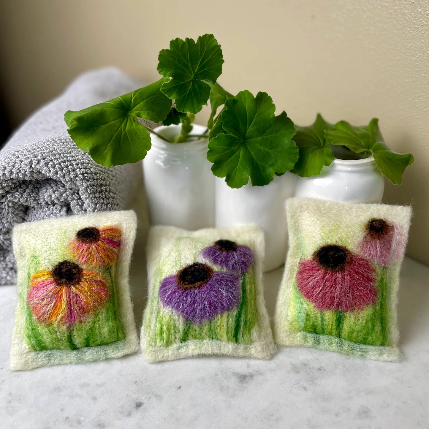 Felted Soap - Wildflower Sachet