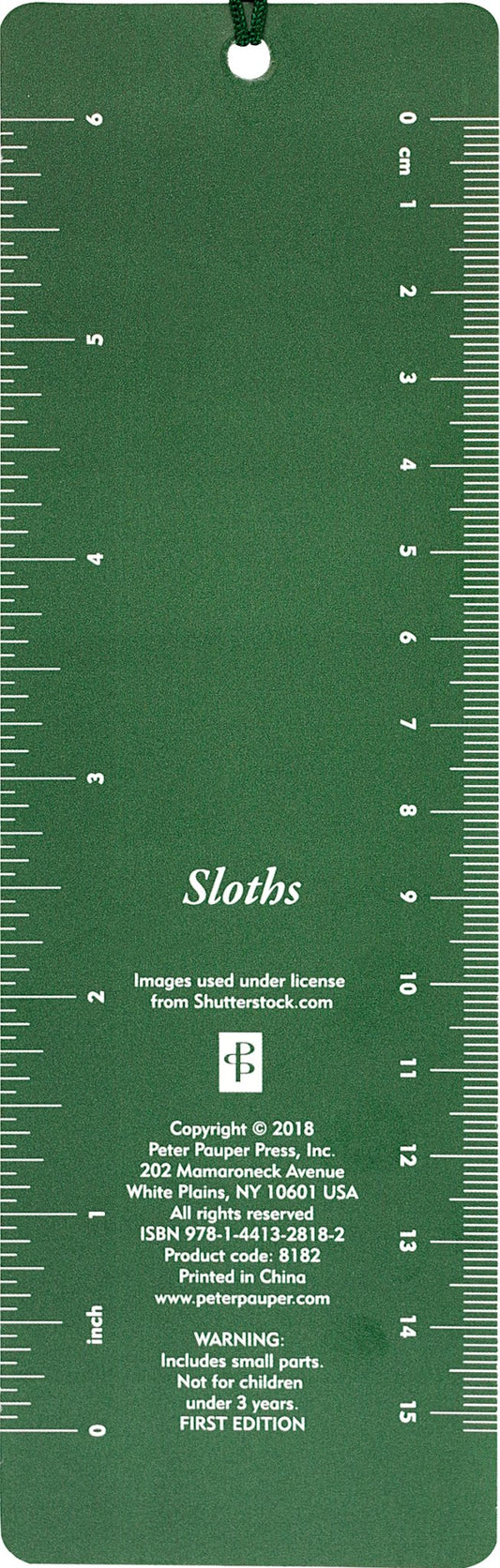 Sloths 3-D Bookmark - The Regal Find