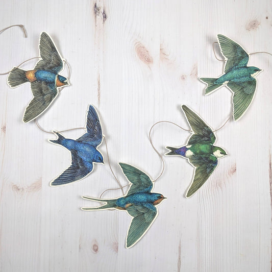 Swallow Illustrated Garland - The Regal Find