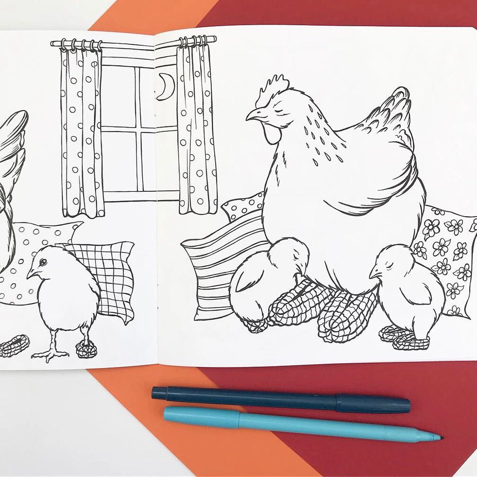 The Fashionable Hens Coloring Book - The Regal Find