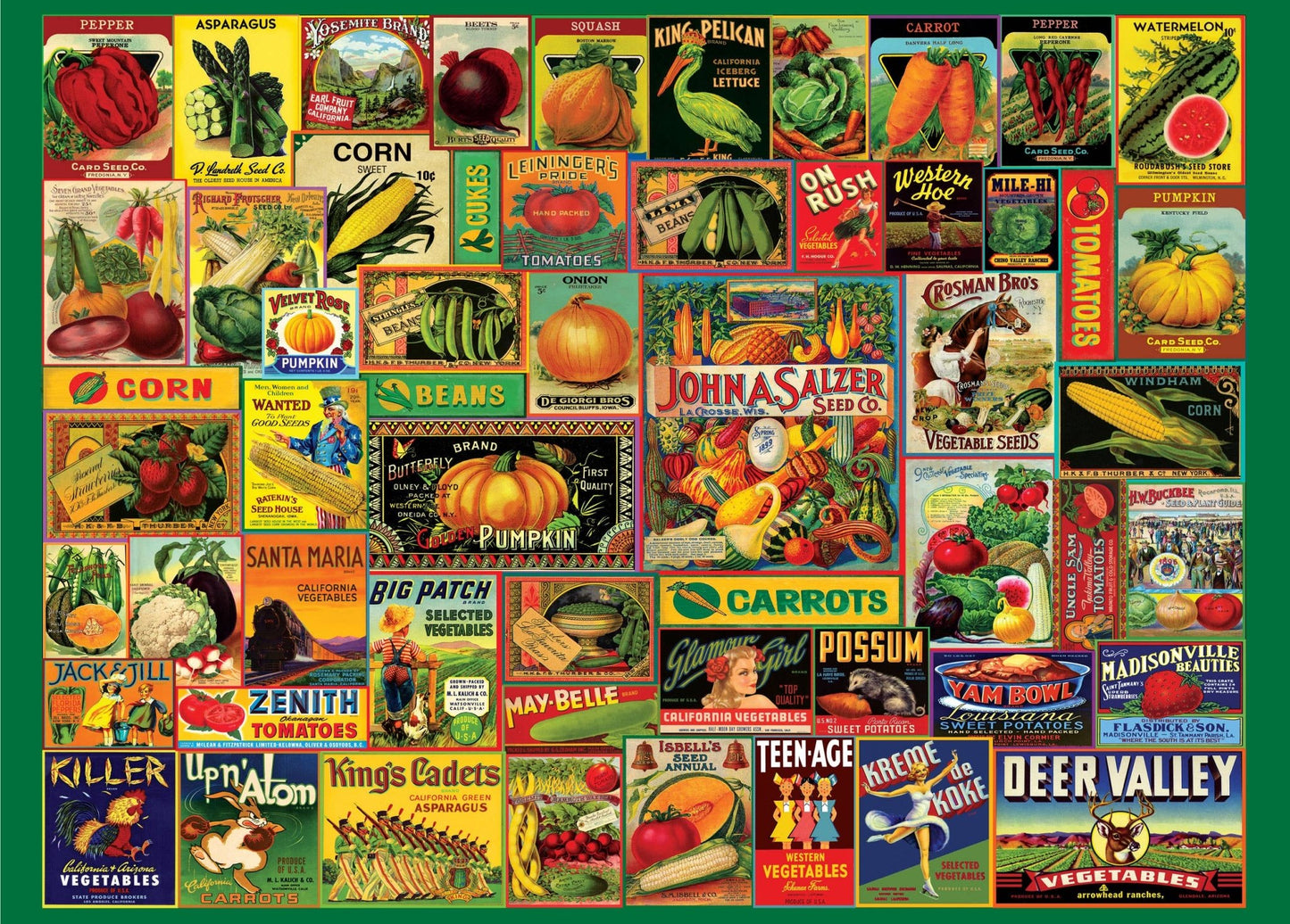 Vintage Seed Packets 1000 Piece Jigsaw Puzzle - The Regal Find