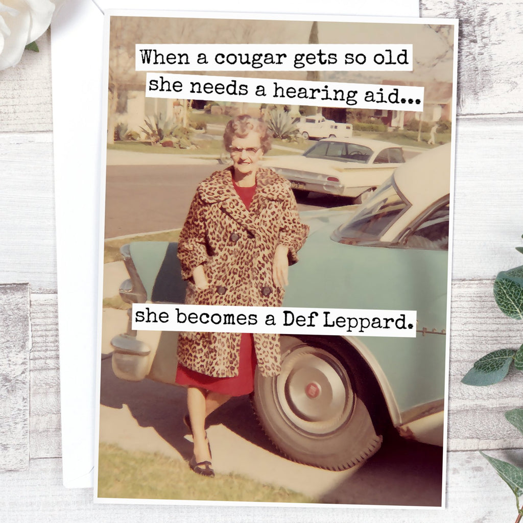 When A Cougar Gets So Old She Needs A Hearing Aid... - The Regal Find