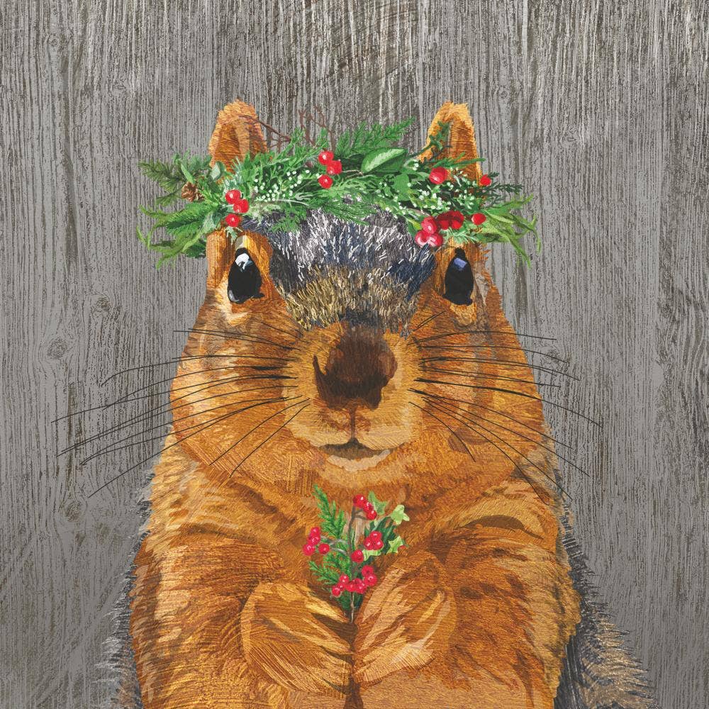 BEV-WINTER BERRY SQUIRREL