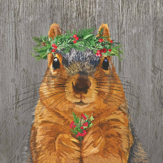 BEV-WINTER BERRY SQUIRREL