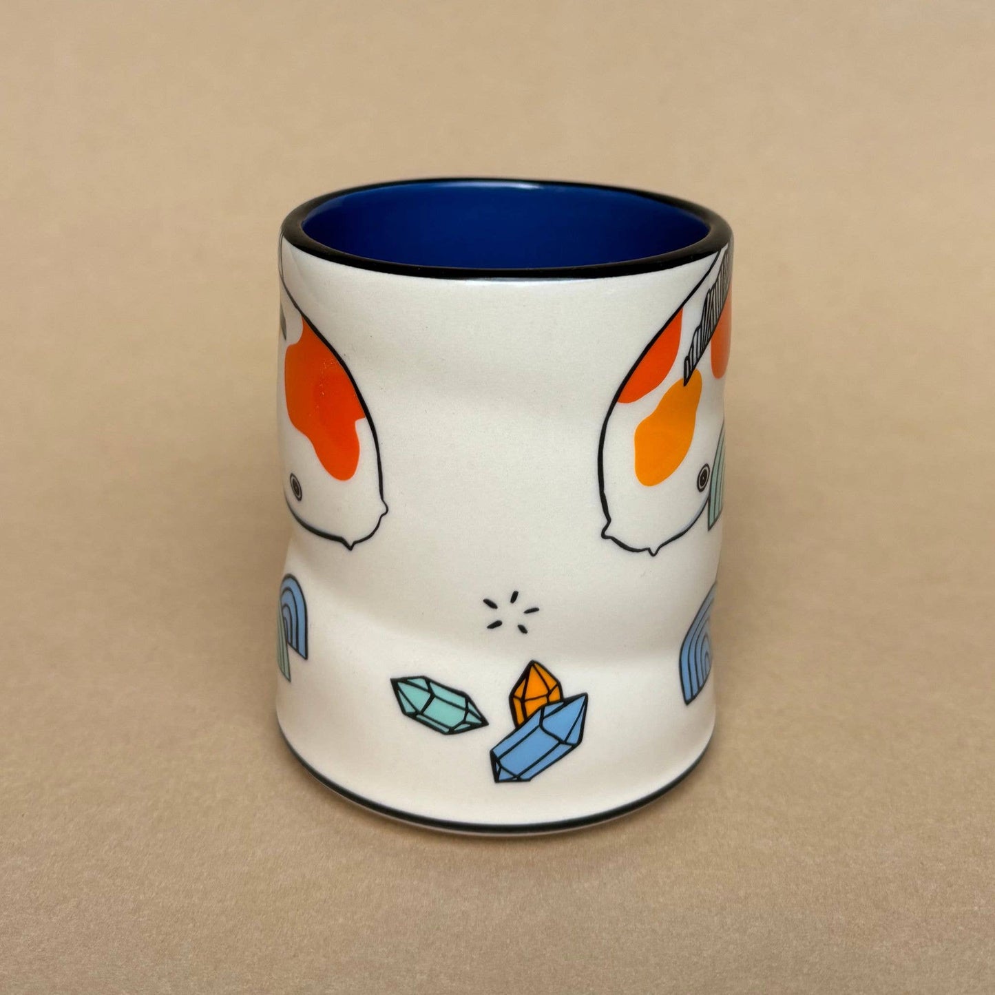 Lucky Koi Cup - Large Ceramic Mug