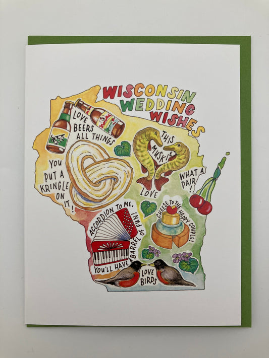 WI Wedding Wishes Card