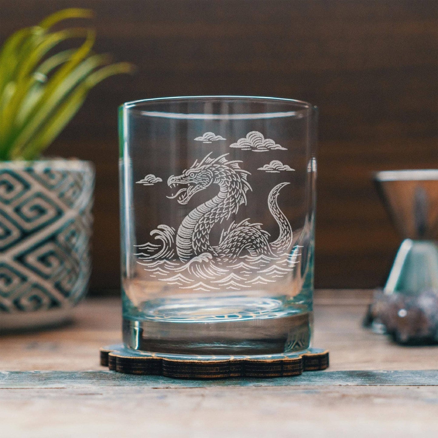 Sea Serpent Glasses: Old Fashioned