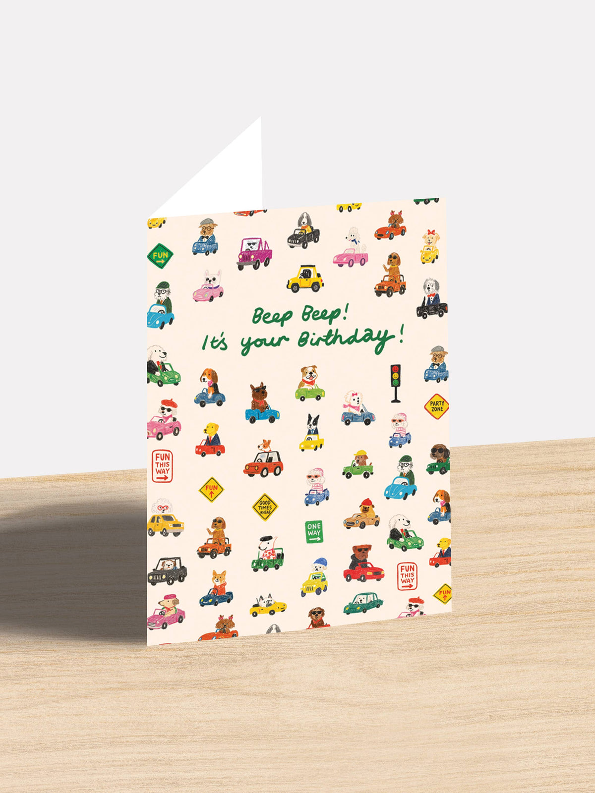 Car Birthday - 4.5 x 6.25" Birthday Card